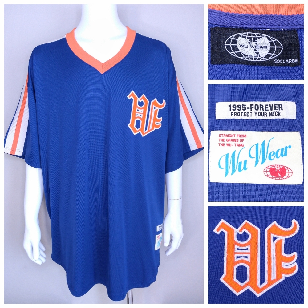 WU WEAR Vintage Baseball Jersey 3XL New York Mets XXXL Rza Raekwon WU TANG CLAN